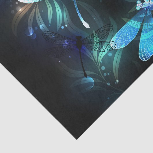 Meer gloeiende libellen tissuepapier (Detail)