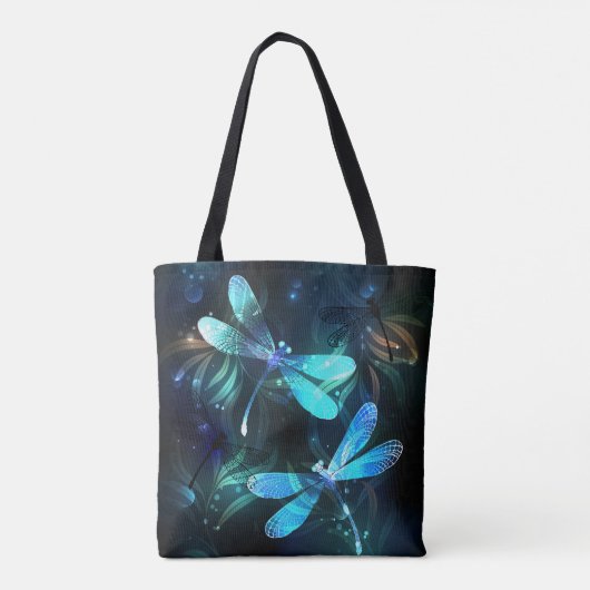 Meer gloeiende libellen tote bag (Achterkant)