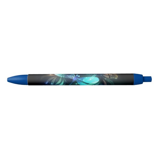 Meer gloeiende libellen zwarte inkt pen (Voorkant)