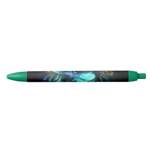 Meer gloeiende libellen zwarte inkt pen