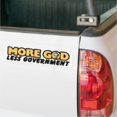 MEER GOD BUMPERSTICKER (Op Truck)