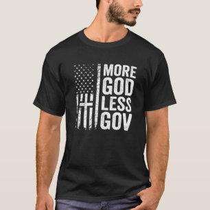 Meer God Minder Overheid - Patriottische Christeli T-shirt