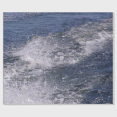 Meer golven cadeaupapier (Vlak)