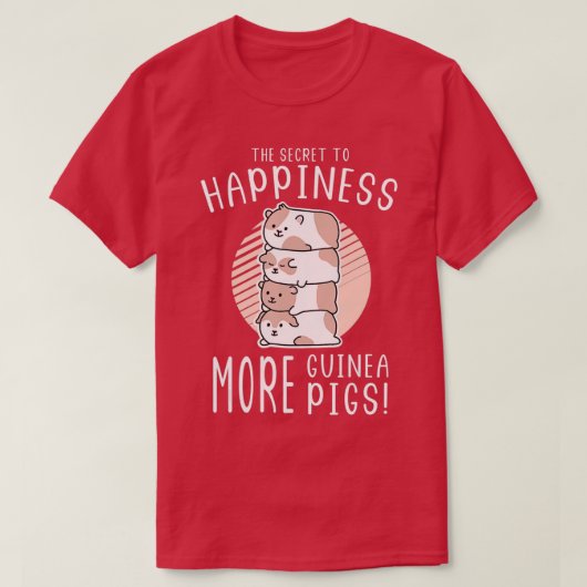 Meer Guinee-varkens T-shirt (Design voorkant)