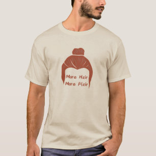 Meer haar, meer flair (rood) t-shirt