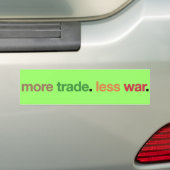 Meer handel bumpersticker (Op auto)