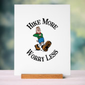 Meer heek, minder zorgen acryl bord (Neutraal)