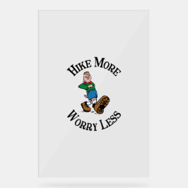 Meer heek, minder zorgen acryl bord