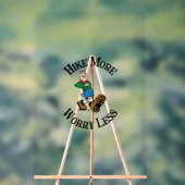 Meer heek, minder zorgen acryl bord (Neutraal)