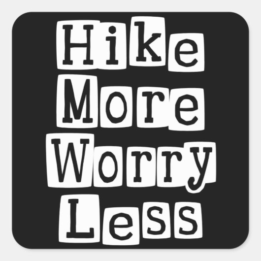 Meer heek, minder zorgen vierkante sticker (Voorkant)