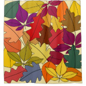 Meer herfst lekt douchegordijn (Voorkant)