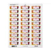 Meer herfst lekt etiket (Full Sheet)