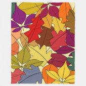Meer herfst lekt fleece deken (Voorkant)