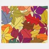 Meer herfst lekt fleece deken (Voorkant (Horizontaal))