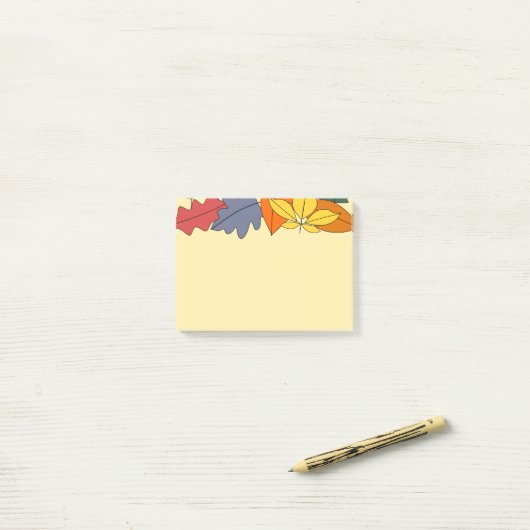 Meer herfst lekt post-it® notes (Op bureau)