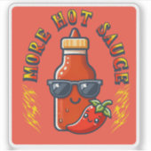 Meer hete saus pittige eter Kawaii Sticker (Voorkant)