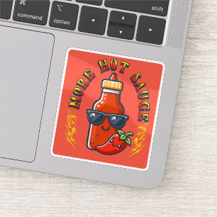 Meer hete saus pittige eter Kawaii Sticker