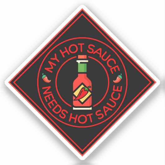 Meer hete saus sticker (Voorkant)
