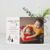 Meer hier dit jaar Foto geboorteaankondiging Aankondiging (Staand voorkant)