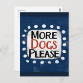 Meer honden alsjeblieft Briefkaart (Voorkant / Achterkant)