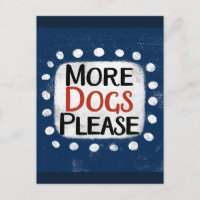 Meer honden alsjeblieft Briefkaart