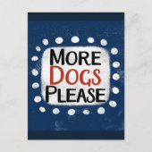 Meer honden alsjeblieft Briefkaart (Voorkant)