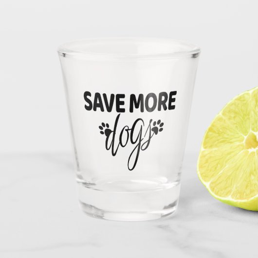 Meer honden opslaan shot glas (Voorkant)