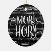 Meer Horn Chalkboard - Black White Music Keramisch Ornament (Links)