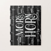 Meer Horn Chalkboard - Black White Music Legpuzzel (Verticaal)