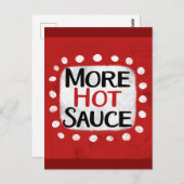 Meer Hot Sauce Briefkaart (Voorkant / Achterkant)