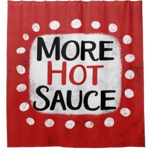 Meer Hot Sauce Douchegordijn