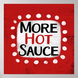 Meer Hot Sauce Poster Wall Art