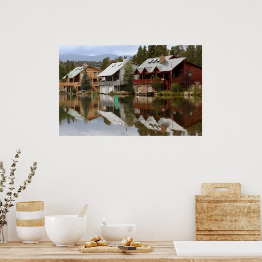 Meer huizen poster (Keuken)