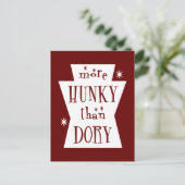 Meer Hunky dan Dory Dark Briefkaart (Staand voorkant)