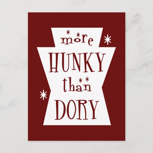 Meer Hunky dan Dory Dark Briefkaart (Voorkant)