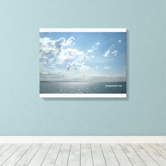 meer Huron Canvas Afdruk (Insitu (Houten vloer))