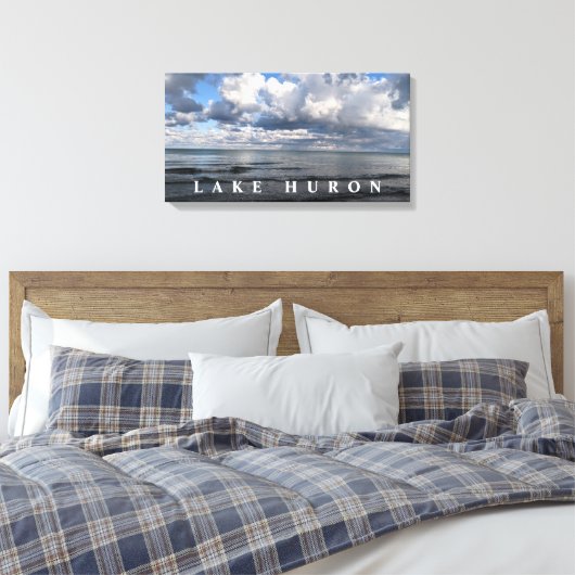 meer Huron wolds Canvas Afdruk (Insitu (Slaapkamer))