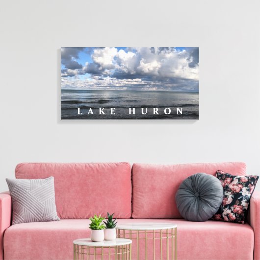 meer Huron wolds Canvas Afdruk (Insitu (Woonkamer))