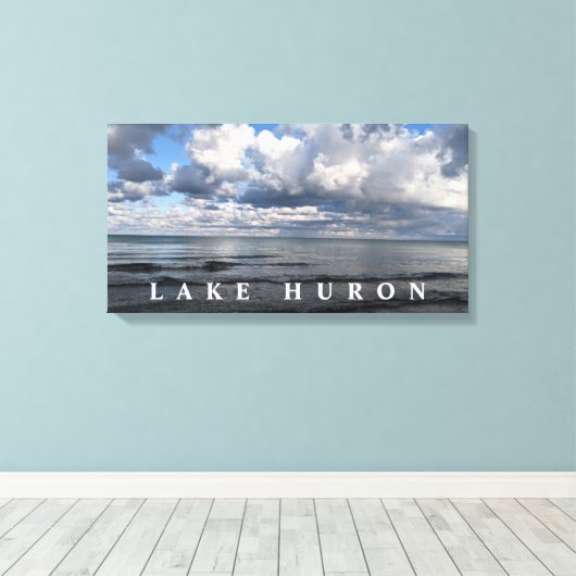 meer Huron wolds Canvas Afdruk (Insitu (Houten vloer))