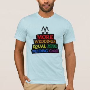 MEER HUWELIJKEN BETEKENT MEER TROUWTARTA LESBIEN - T-SHIRT
