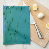 Meer Idro Italië reisposter Theedoek (Quarter Fold)