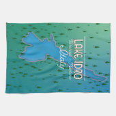 Meer Idro Italië reisposter Theedoek (Horizontaal)