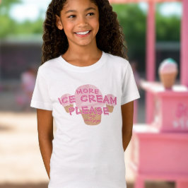 Meer ijs zegt alsjeblieft naam dessert T-shirt