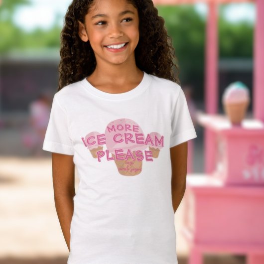 Meer ijs zegt alsjeblieft naam dessert T-shirt