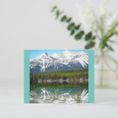 Meer in Banff Briefkaart (Staand voorkant)