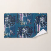 meer in blauw bad handdoek (Handdoek)