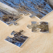 Meer in bossen legpuzzel (Zijkant)