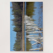Meer in bossen legpuzzel (Verticaal)