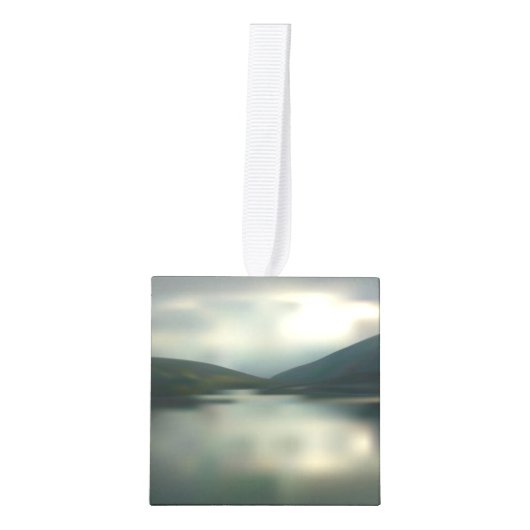 Meer in de bergen decoratie (Voorkant)