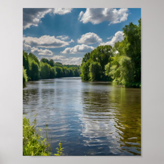 meer in het bos poster